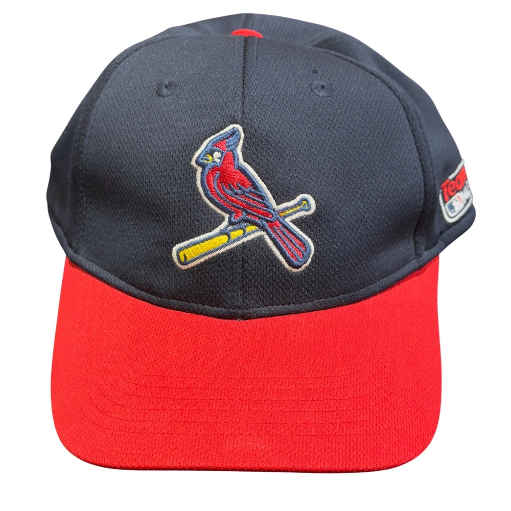 OC Sports St Louis Cardinals Hat Mens OSFM Navy Red Mesh MLB Baseball Cap Sporty